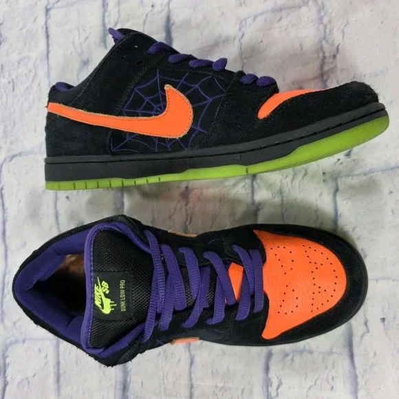 Nike SB Dunk Low Pro Night Of Mischief MENS SIZE 10 Halloween Sneakers - Picture 6 of 9